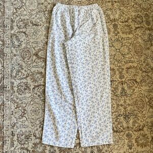 White & blue pajama sweatpants